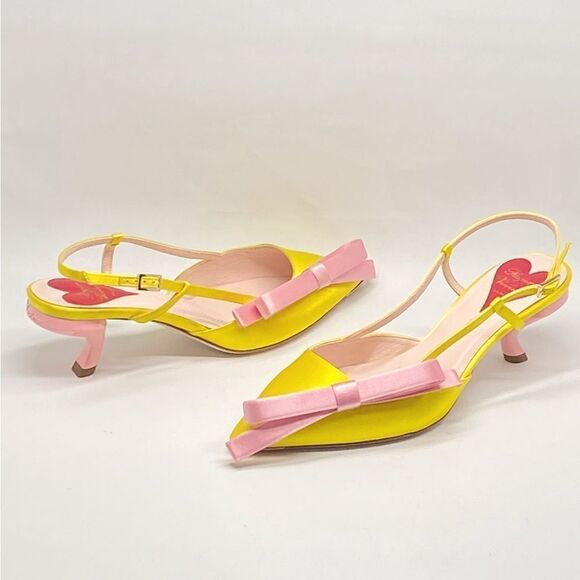 Roger Vivier 55mm Virgule Bow satin pumps size 36.5 - Picture 10 of 15